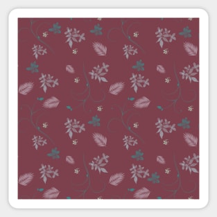 Vintage raspberry flower dream. Sticker